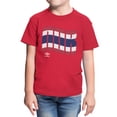 thumbnail image 2 of Umbro Kids Norway Wavy Logo T Shirt (Red, XS-XL), 2 of 4