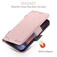 thumbnail image 4 of ELEHOLD Magnetic Wallet Case for iPhone 15 Flip PU Leather Case with Built-in Credit Card Slots Cash Pocket Stand Function Compatible with Mag Safe Magnetic Closure Shockproof Cover,pink, 4 of 6
