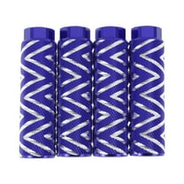 4 Pcs Aluminum Alloy Anti-Skid Bike Pegs 100mm Length Wave Texture Bicycle Backseats Stands Cycling Foot Pegs 3/8 inch Axles Blue