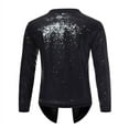 thumbnail image 4 of Patlollav Mens Casual Solid Long Sleeve Sequin Dance Dress Cardigan Jacket, 4 of 6