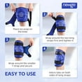 thumbnail image 5 of NEWGO Knee Ice Packs for Injuries, Reusable Gel Cold Pack Knee Wrap Around Entire Knee for Knee Replacement Surgery, Knee Ice Wrap for Knee Pain Relief, Swelling, Bruises, 5 of 8