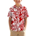 thumbnail image 2 of Sentuca Summer Boys Shirts Short Sleeve Button-down Shirts Casual Beach Graphic Tees for Toddler Clothes Size 2 Years, 2 of 7
