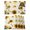 grey, variant on Sunflower Black Placemats Set of 6, Yellow Petals Floral Farmhouse Bee Placemats for Dining Table, Place Mats for Kitchen Tabletop, Waterproof Wipeable Dining Table Mats Set
