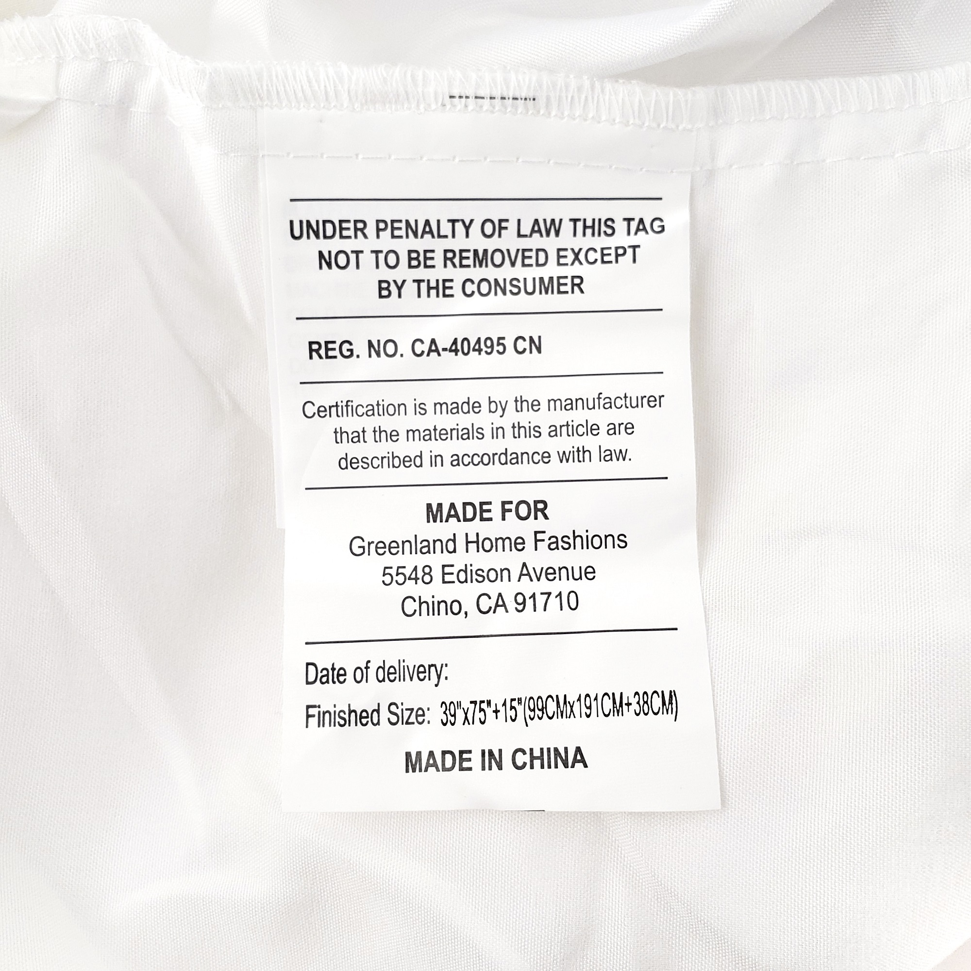 Global Trends 100% Cotton Voile White Bed Skirt, 15 Inch Drop Length Dust Ruffle, Twin