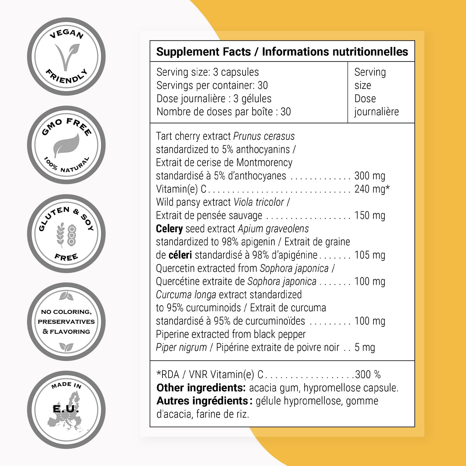 SuperSmart Uric Acid Control (All-in-1 Formula) - Advanced Cleanse with Montmorency Tart Cherry, Celery Seed, Turmeric Curcuma Longa - Uric Acid Balance | Vegan & Gluten Free - 90 Vegetarian Capsules
