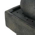 thumbnail image 6 of Christopher Knight Home 25.5" Minimal Concrete Column Fountain with LED Light, Modern Outdoor Landscape, Gray, 6 of 9