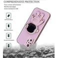 thumbnail image 6 of Compatible with Xiaomi Redmi Note 10 Pro Case Silicone TPU Plating, Xiaomi Redmi Note 10 Pro Cases Cute Astronaut Pattern Phone Case with Stand (Purple), 6 of 7
