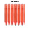 thumbnail image 1 of 0.7mm Magic Erasable Pen Press Gel Pen Set 8 Colors Erasable Refill Rod Gel Ink Stationery Retractable Pens Washable Handle Rod Red-14pcs-refills, 1 of 6