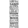 thumbnail image 3 of Grey, Jace 11x24 Black Modern Framed Museum Art Print Titled - Sand In Your Toes, 3 of 5