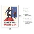 thumbnail image 2 of Jerome Robbins Ballets USA - Vintage Dance Poster by H. Suceska c.1959 - Bamboo Fine Art 290gsm Paper Print (Unframed) 24x32in, 2 of 4
