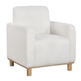 thumbnail image 2 of Cterwk Boucle Fabric Armchair Accent Chair for Living Room, Bedroom, Office, White, 2 of 6