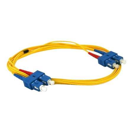 UPC: 0844660046288 | Monoprice – Network cable – SC single-mode (M) to SC single-mode (M) – 2 m – fiber optic – 9 / 125 micron – yellow