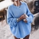 thumbnail image 5 of Suéter de invierno, chaqueta holgada de talla grande, suéter cálido de invierno, moderno y casual, 5 of 6