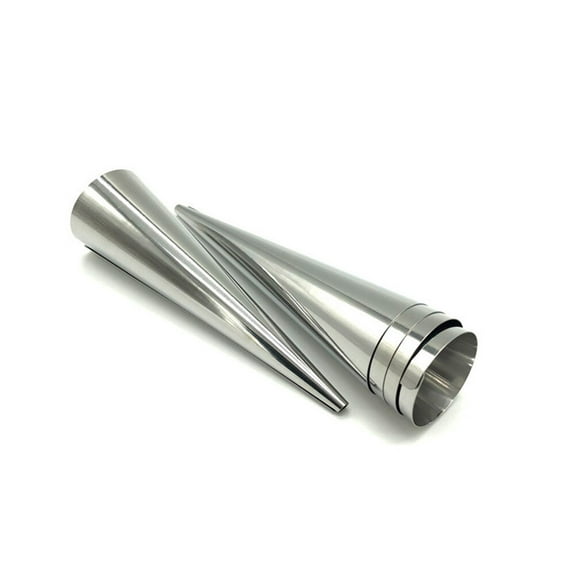 10pcs Stainless Steel Croissant Mold for Baking Cone Shaped Pastry Shells with Fun Fillings 430