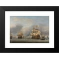 thumbnail image 2 of Willem van de Velde the Younger 18x14 Black Modern Framed Museum Art Print Titled - The Capture of the Royal Prince (C. 1670), 2 of 5