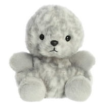 Aurora - Mini Grey Palm Pals - 4.5" Marina Harbor Seal - Adorable Stuffed Animal