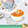 thumbnail image 3 of Yayeee Pot Holders Kitchen Heat Resistant with Pockets 7"x9.8" Cotton Oven Cooking Hot Pads, Vibrant Cute Cat, 3 of 7