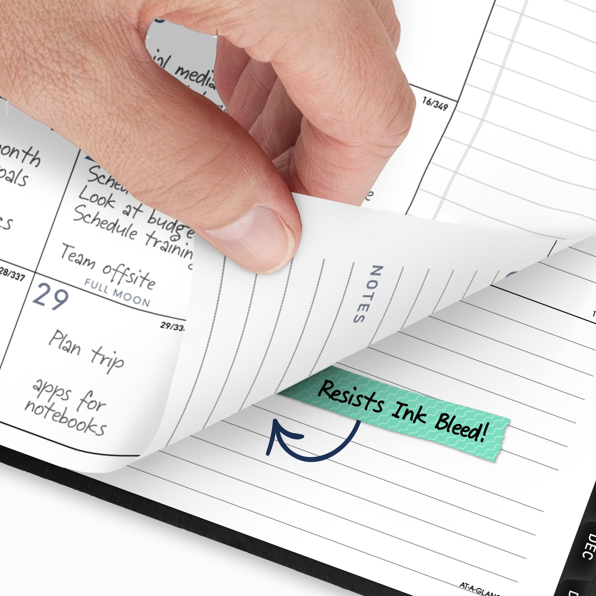 AT-A-GLANCE Contemporary 2027 Weekly Monthly Planner Black Medium 7 x 8 34 -