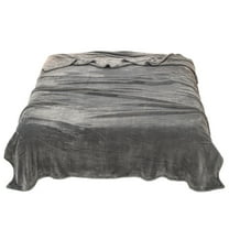 SLYNSHome Fleece Blanket Queen Size,39x59 inch Plush Soft Flannel Throw Blanket Thickened Warm Fleece Quilt for Couch Bed Car Office Home Decorartion (Dark Gray)