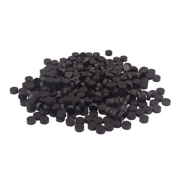 GOOHOCHY 300pcs 6mm diapasón de plástico puntos incrustaciones de abulón material para guitarra de ukelele banjo mandolina GF46 (negro)