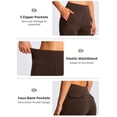 thumbnail image 5 of Women’s Fleece Lined Pants, High Waisted Stretch Casual Pants, Warm Tapered Straight Leg Pants for Fall & Winter, Golf, Hiking, Work & Everyday Wear, 29"/31", 5 of 9