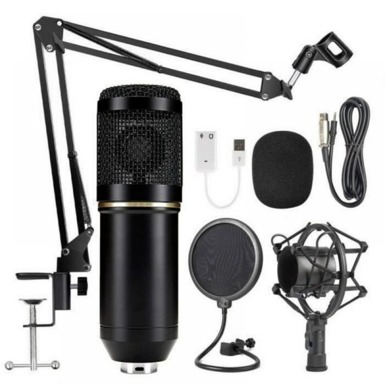 BM800 Condenser Microphone Kit, XLR Studio Podcast Microphone with