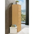 thumbnail image 4 of Hodedah 4 Door Enclosed Multipurpose Storage Cabinet for Home or Office, Beech, 4 of 5