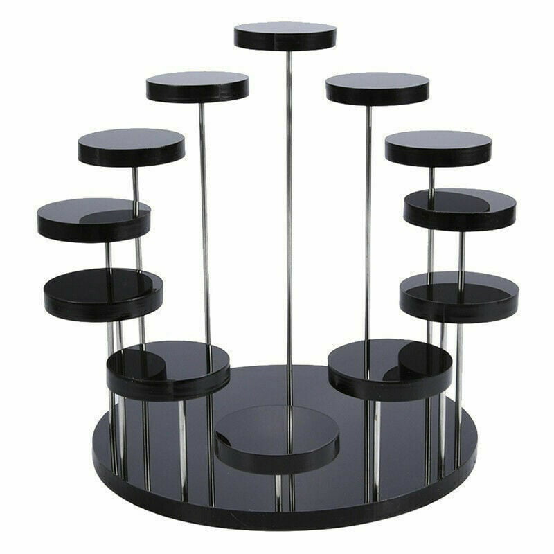 AKAT Cupcake Stand Acrylic Display Stand for Jewelry/Cake Dessert Rack Wedding Birthday Party Decoration Tools Black
