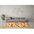 thumbnail image 3 of Ahgly Company Indoor Round Abstract Orange Modern Area Rugs, 8' Round, 3 of 4