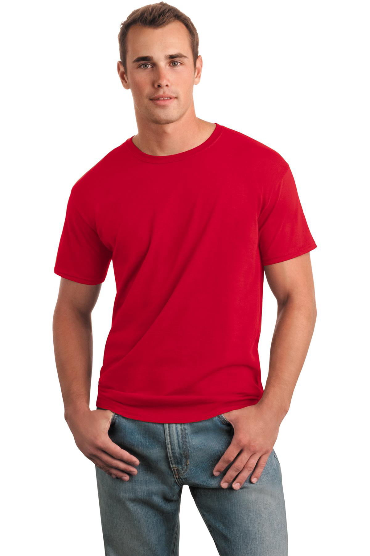 gildan cherry red t shirt