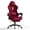 Red, variant on Huracan Velvet Gaming Chair with Footrest, Adjustable Lumbar Support & Headrest, Ergonomic Reclining Desk Chair for Adults,Black