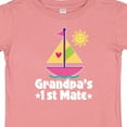 thumbnail image 4 of Inktastic Grandpas First Mate Girls Pink Sailboat Girls Baby T-Shirt, 4 of 5