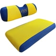 thumbnail image 1 of 10L0L Golf Cart Seat Cover Washable Mesh Bench Seat Cover Fits Most of EZGO TXT RXV Club Car DS-Yellow Beige, 1 of 7