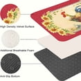 thumbnail image 4 of AIOE Farmhouse Kitchen Rugs and Mats Set of 2, Farm Red Rooster Kitchen Rug, Washable Non Skid Floor Mat for Home Kitchen Decor 17"x47"+17"x29.5", 4 of 9