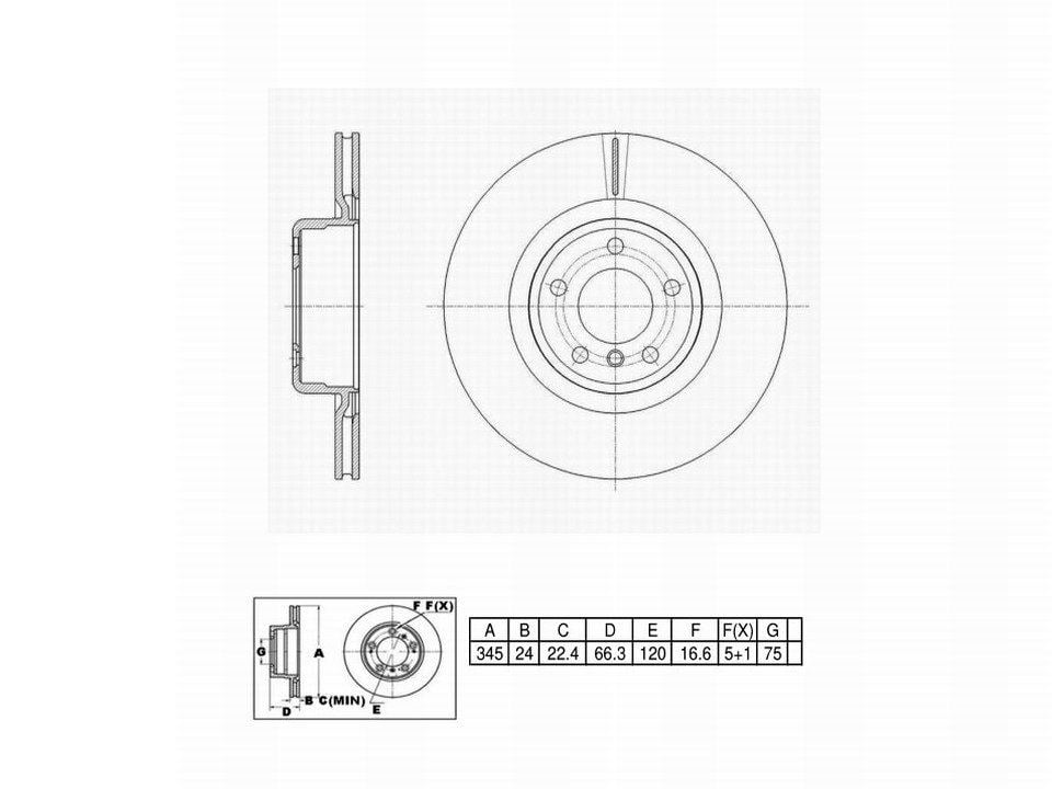 Winstop Brake Rotor, Rear WS250180, BMW 328i 2015-2012