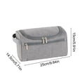thumbnail image 3 of Cevemin Travel Toiletry Bag - Three-Zipper Waterproof Oxford Cloth Cosmetic Organizer with Portable Hook for Men and Women, Ideal Size 9.45x5.91x1.18in for Bathroom and Travel, 3 of 6