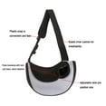 thumbnail image 3 of Pet shoulder bag Teddy out convenient bag Fashion breathable diagonal bag white s, 3 of 5