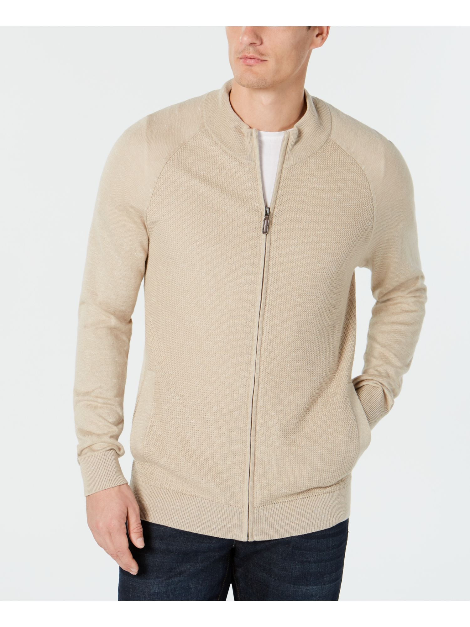 mens textured cardigan