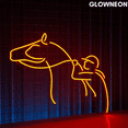 thumbnail image 2 of Glowneon Cowgirl Riding Horse Neon Sign, Cowgirl Room Wall Led Decor, 2 of 5