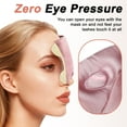 thumbnail image 2 of Unique Bargains 22 Momme Pure Silk Sleep Mask with Travel Pouch 3D Contour Adjustable Blindfold for Side Sleepers Eye Mask Locks Light for Sleeping Bean Pink, 2 of 7