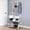 White, variant on HioHa Shoe and Coat Rack, Freestanding Hall Tree with 8 Double Hooks, Metal Shoe Storage Organizer for Entryway Hallway, Black