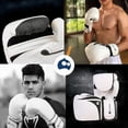 thumbnail image 3 of Guantes de Box Bluelander Blanco con Negro Mate 12 Oz, 3 of 4