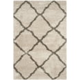 thumbnail image 2 of SAFAVIEH Belize Joisse Geometric Plush Shag Area Rug, Taupe/Grey, 5'1" x 7'6", 2 of 5