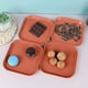thumbnail image 4 of Comederos poco profundos para gatos que alivian la fatiga de los bigotes. Platos cuadrados pequeños de plástico para gatitos y gatos de patas cortas. Plato de comida húmeda con diseño ancho, 4 of 6