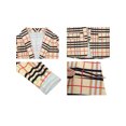 thumbnail image 5 of Women's Open Front Plaid Blazer Coat Jacket Long Sleeve Mock Front Pockets Formal Work Attire, 5 of 5