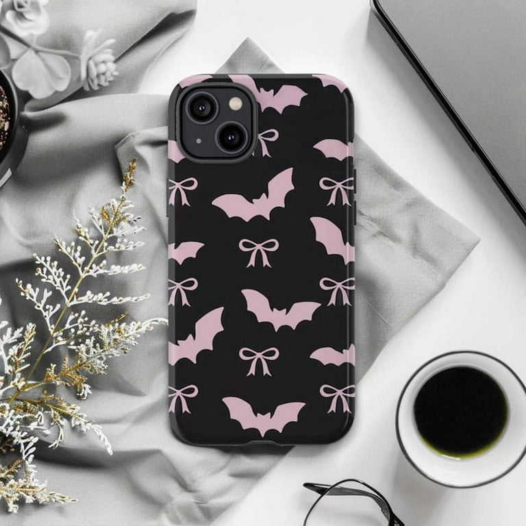 Cute Pink Bat and Bow Pattern Phone Case, Gothic Halloween Inspired Protective Cover for iPhone 16 15 14 13 12 11 Pro Max Mini - Walmart.com Cute Pink Bat and Bow Pattern Phone Case, Gothic Halloween Inspired Protective Cover for iPhone 16 15 14 13 12 11 Pro Max Mini - Walmart.com