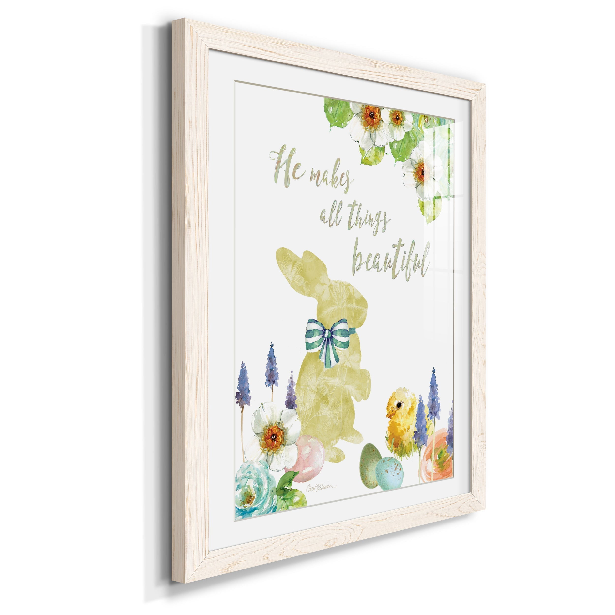 All Things Bunny - Premium Framed Print - Distressed Barnwood Frame - Ready to Hang