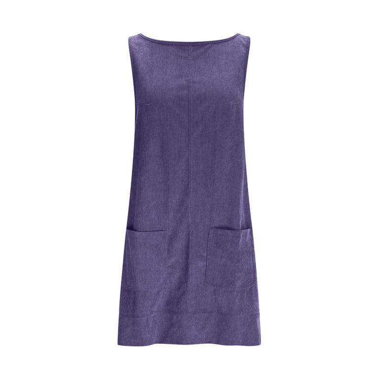 STETMN Women Round Neck Corduroy Overall Dresses Casual Sleeveless Pinafore Dress Mini Jumper Dress - Walmart.com STETMN Women Round Neck Corduroy Overall Dresses Casual Sleeveless Pinafore Dress Mini Jumper Dress - Walmart.com