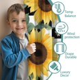 thumbnail image 3 of Blackout Kids Curtains,Sunflowers Bees Checkered Childrens Insulated Curtains Set Of 2,Bedroom Essentials,Toddler Room Decor 52x84in(132x213cm), 3 of 4