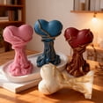 thumbnail image 3 of JDH 2PCS Love Candle Mold Exquisite and Interesting 3D Tree Holding Love Resin Mold Used for Home Decoration Candle Gypsum Production, 3 of 8